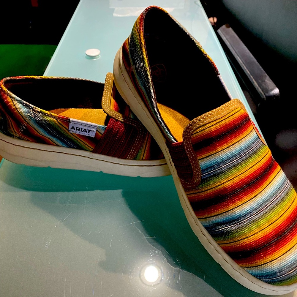 Ariat multi color slip on
